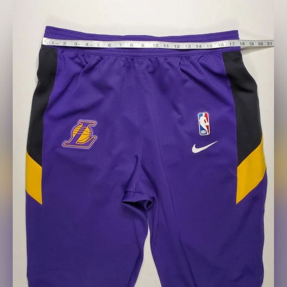 Nike NBA LA Lakers XXL-Tall Player Issued Tear Away Therma Flex Pants Purple - Picture 5 of 12